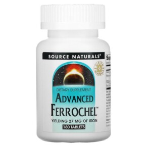 Thực phẩm bổ sung Source Naturals Advanced Ferrochel 180 Tablets 021078014560