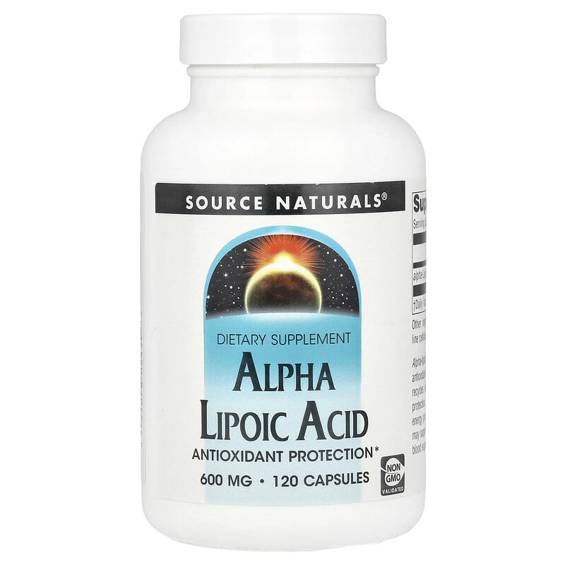 Source Naturals, Alpha Lipoic Acid, 600 mg, 120 viên 021078024392