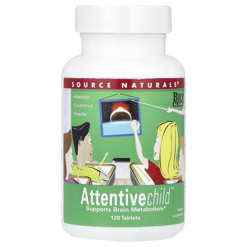 Viên uống Source Naturals Attentive Child 120 viên cho trẻ em 10 source naturals attentive child 120 tablets 144259 021078019473