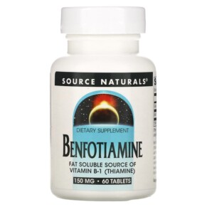 Thực phẩm bổ sung Source Naturals Benfotiamine 150 mg 60 Tablets 021078019060