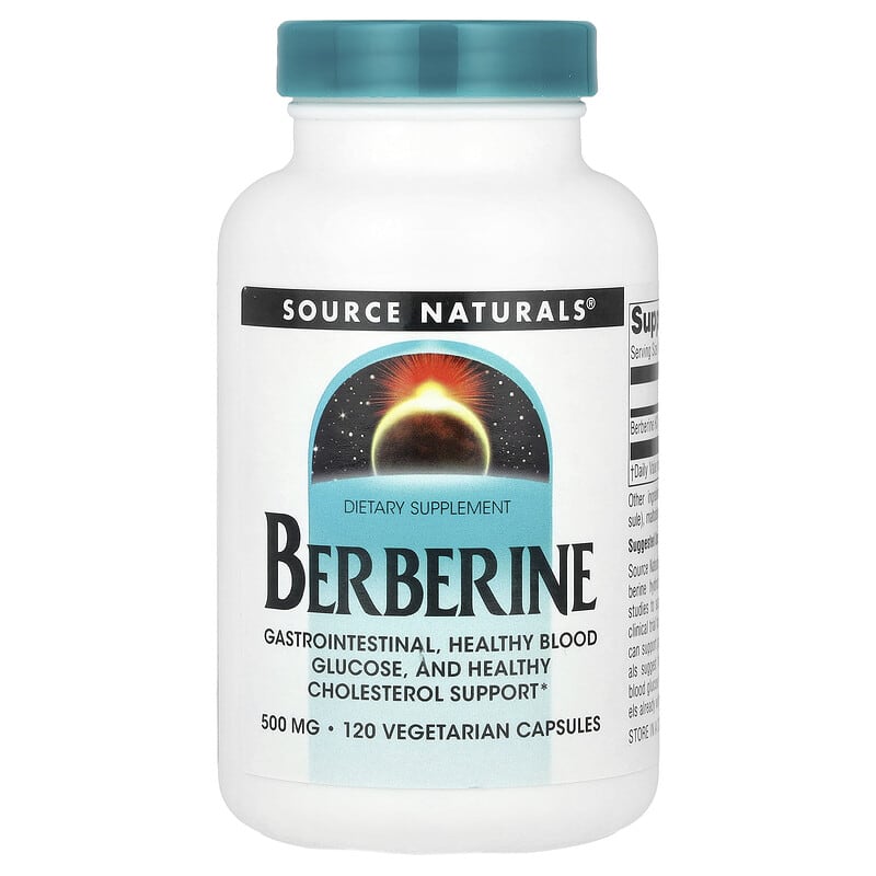 Source Naturals, Berberine, 500 mg, 120 viên chay 021078027843