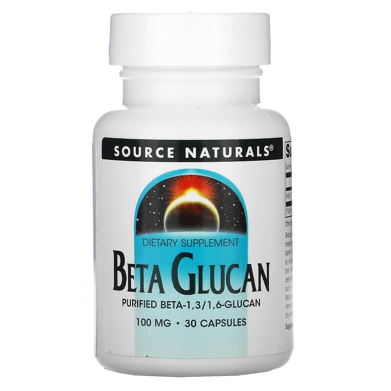 Viên uống Source Naturals Beta Glucan 100 mg 30 viên của Source Naturals 10 source naturals beta glucan 100 mg 30 capsules 990 021078017585