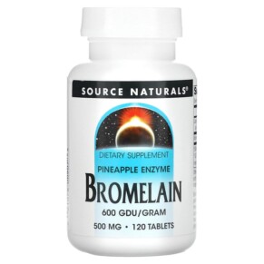 Thực phẩm bổ sung Source Naturals Bromelain 600 GDU/g 500 mg 120 Tablets 021078009078