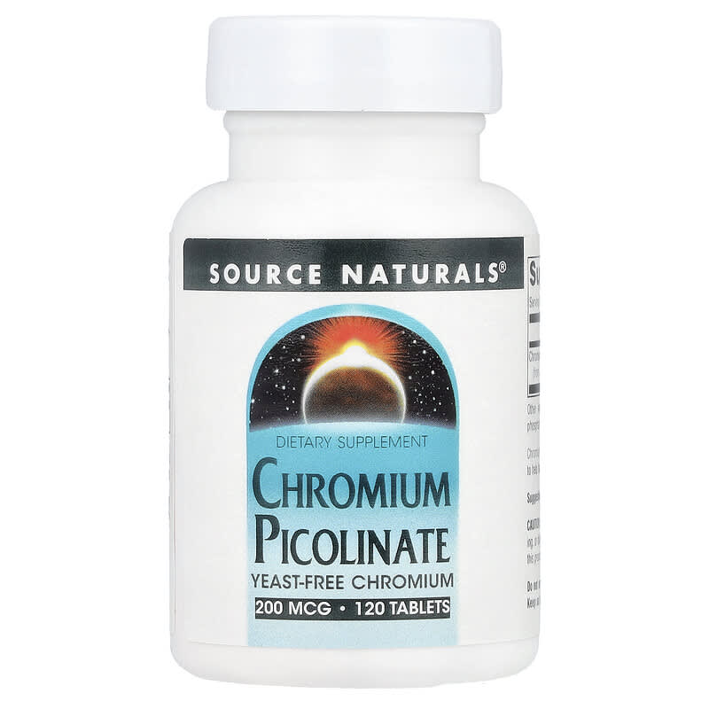 Source Naturals, Chromium Picolinate, 200 mcg, 120 viên 021078007746