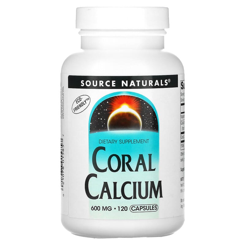 Viên uống Canxi San Hô Source Naturals 600 mg 120 viên 10 source naturals coral calcium 600 mg 120 capsules 1156 021078015857