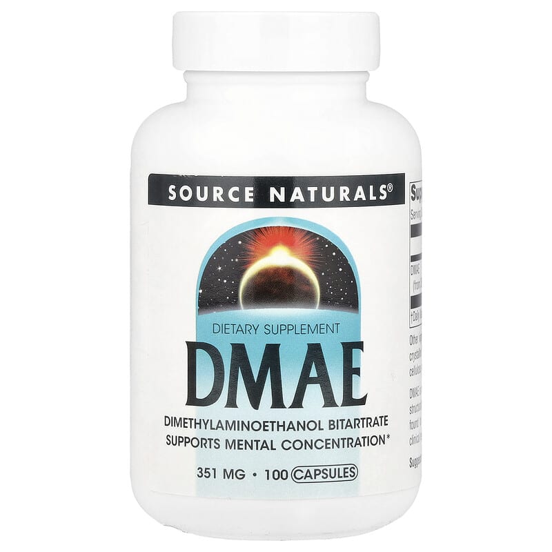 Source Naturals, DMAE, 351 mg, 100 viên 021078015826