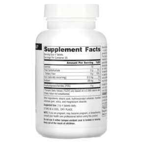 Viên uống Source Naturals FOS 1000 mg 100 viên 3 Thành phần vi chất của Source Naturals FOS 1.000 mg 100 Tablets 021078005759