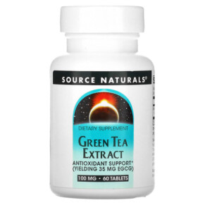 Thực phẩm bổ sung Source Naturals Green Tea Extract 100 mg 60 Tablets 021078008828
