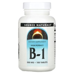 Thực phẩm bổ sung Source Naturals High Potency B-1 500 mg 100 Tablets 021078008880