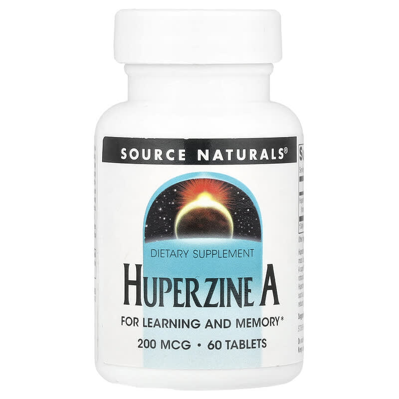 Source Naturals, Huperzine A, 200 mcg, 60 viên 021078019305