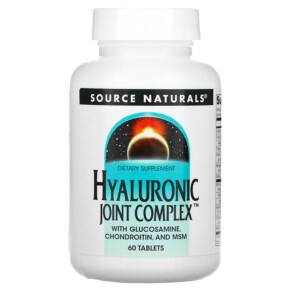 Thực phẩm bổ sung Source Naturals Hyaluronic Joint Complex with Glucosamine Chondroitin and MSM 60 Tablets 021078018933