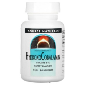 Thực phẩm bổ sung Source Naturals HydroxoCobalamin Vitamin B-12 Cherry 1 mg 240 Lozenge 021078026563