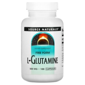 Thực phẩm bổ sung Source Naturals L-Glutamine 500 mg 100 Capsules 021078016441