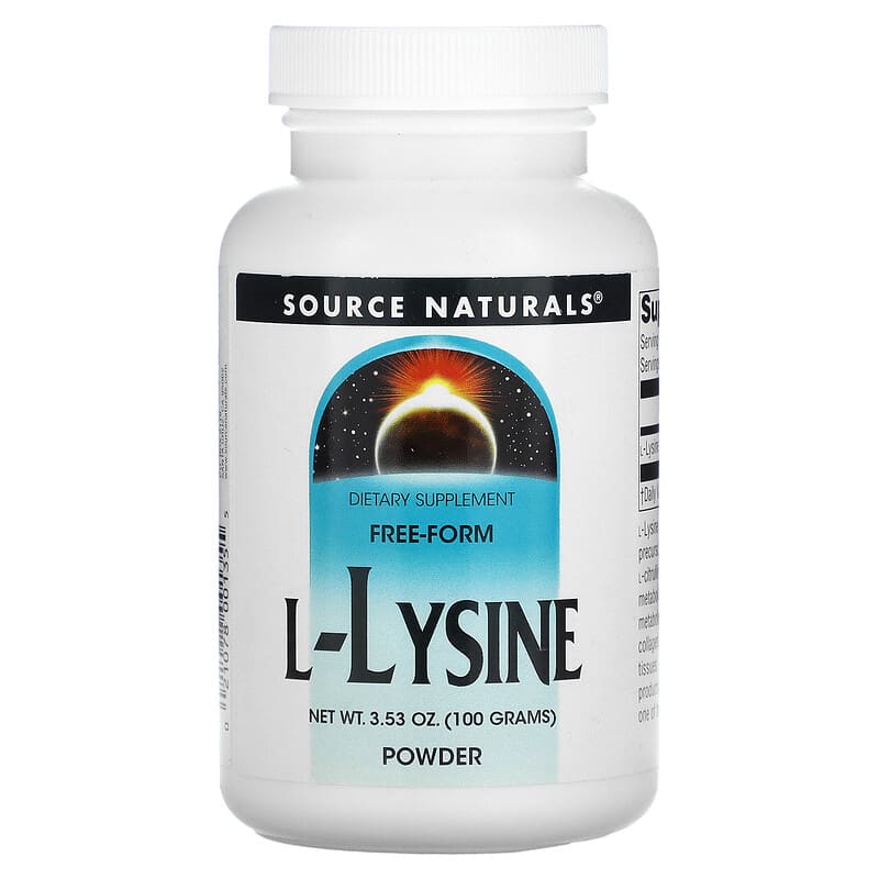 Bột L-Lysine Source Naturals 3.53 oz (100 g) 10 source naturals l lysine powder 3 53 oz 100 g 1249 021078001355
