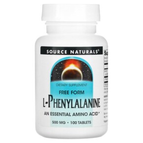 Thực phẩm bổ sung Source Naturals L-Phenylalanine 250 mg 100 Tablets 021078001614
