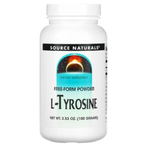 Thực phẩm bổ sung Source Naturals L-Tyrosine Free-Form Powder 3.53 oz (100 g) 021078001874