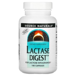 Thực phẩm bổ sung Source Naturals Lactase Digest 180 Capsules 021078023685