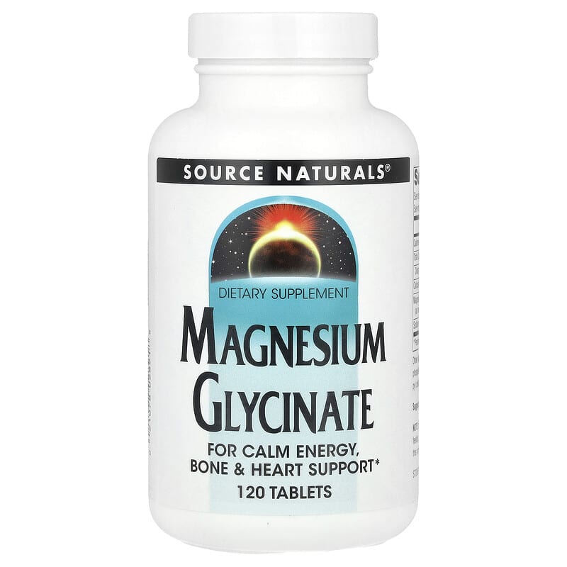 home page 36 Source Naturals, Magnesium Glycinate, 120 viên 021078028918