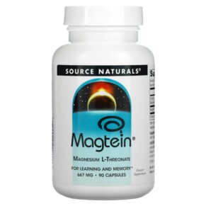 Thực phẩm bổ sung Source Naturals Magtein Magnesium L-Threonate 667 mg 90 Capsules 021078024859