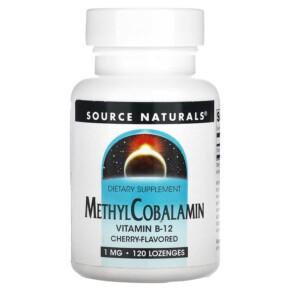 Thực phẩm bổ sung Source Naturals MethylCobalamin Vitamin B12 Cherry 1 mg 120 Lozenges 021078012931