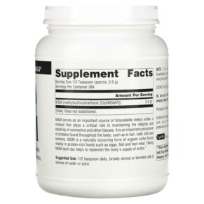 Thành phần vi chất của Source Naturals MSM Powder 35 oz (1.000 g) 021078014973