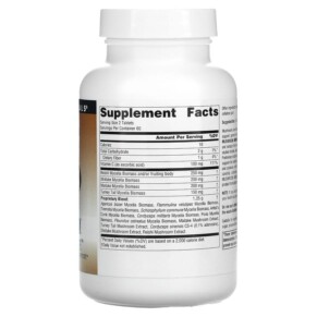 Thành phần vi chất của Source Naturals Mushroom Immune Defense 120 Tablets 021078016106