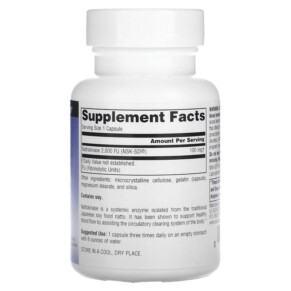 Source Naturals NSK-SD Nattokinase 100 mg 30 viên 3 Thành phần vi chất của Source Naturals NSK-SD Nattokinase 100 mg 30 Capsules 021078018841