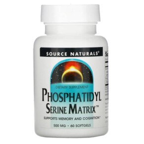 Thực phẩm bổ sung Source Naturals Phosphatidyl Serine Matrix 500 mg 60 Softgels 021078019688