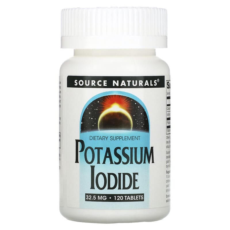 Viên uống Source Naturals Potassium Iodide 32.5 mg 120 viên 10 source naturals potassium iodide 32 5 mg 120 tablets 1356 021078016069