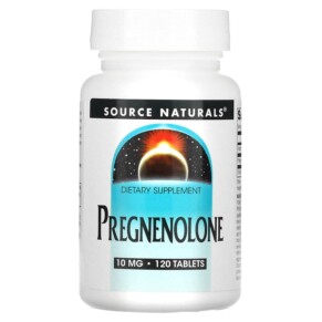 Thực phẩm bổ sung Source Naturals Pregnenolone 10 mg 120 Tablets 021078007173