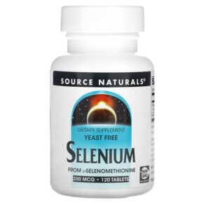 Thực phẩm bổ sung Source Naturals Selenium From L-Selenomethionine 200 mcg 120 Tablets 021078009238