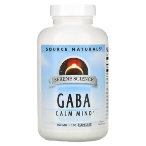 Thực phẩm bổ sung Source Naturals Serene Science GABA Calm Mind 750 mg 180 Capsules 021078017080