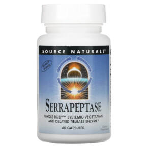 Thực phẩm bổ sung Source Naturals Serrapeptase 60 Capsules 021078019497