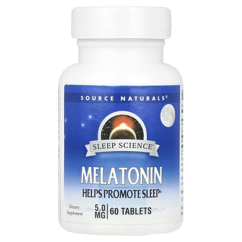 Nguồn Tự Nhiên, Khoa Học Giấc Ngủ, Melatonin 5 mg, 60 viên 10 source naturals sleep science melatonin 5 mg 60 tablets 144193 021078005568