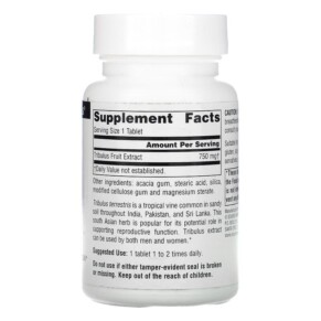 Source Naturals Tribulus 750 mg 60 viên nén 3 Thành phần vi chất của Source Naturals Tribulus 750 mg 60 Tablets 021078014614