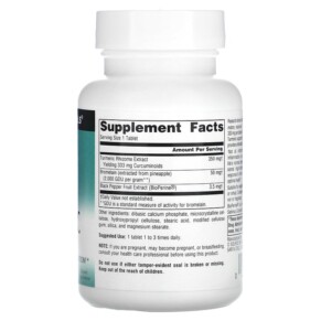 Thành phần vi chất của Source Naturals Turmeric Extract 100 Tablets 021078000891