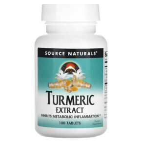 Thực phẩm bổ sung Source Naturals Turmeric Extract 100 Tablets 021078000891