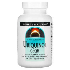 Thực phẩm bổ sung Source Naturals Ubiquinol CoQH 100 mg 90 Softgels 021078021438