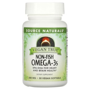 Thực phẩm bổ sung Source Naturals Vegan True Non-Fish Omega-3s 300 mg 30 Vegan Softgels 021078025917