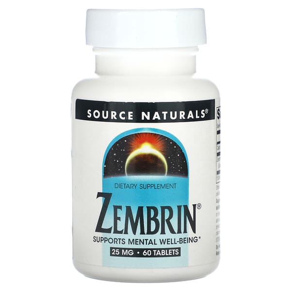 Source Naturals Zembrin 25 mg 60 viên 10 source naturals zembrin 25 mg 60 tablets 52618 021078025245