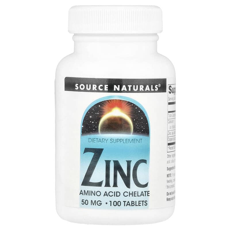 Zinc Source Naturals 50 mg 100 viên 10 source naturals zinc 50 mg 100 tablets 144230 021078003298