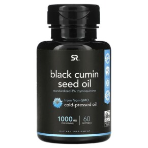 Thực phẩm bổ sung Sports Research Black Cumin Seed Oil 500 mg 60 Softgels 023249091554