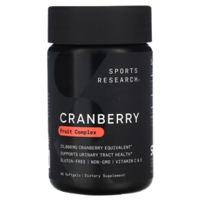 Thực phẩm bổ sung Sports Research Cranberry Fruit Complex 90 Softgels 023249010302