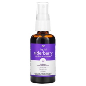 Thực phẩm bổ sung Sports Research Elderberry Sambucus Complex Liquid Spray 1.040 mg 2 fl oz (60 ml) 023249090069