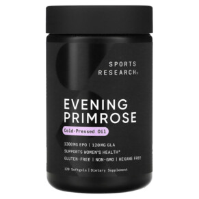 Thực phẩm bổ sung Sports Research Evening Primrose 1.300 mg 120 Softgels 023249010074