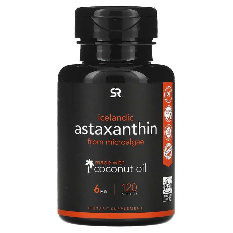 Astaxanthin Icelandic 6 mg 120 viên nang mềm của Sports Research 10 sports research icelandic astaxanthin 6 mg 120 softgels 100478 023249012702