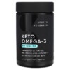 Dầu Cá Hồi Omega-3 Keto 120 viên Sports Research 5 Thực phẩm bổ sung Sports Research Keto Omega-3 with Salmon Oil 120 Softgels 023249012337