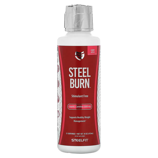 SteelFit Steel Burn Liquid L-Carnitine Candy Apple 3.000 mg 16 oz 473 ml 10 steelfit steel burn liquid l carnitine candy apple 3 000 mg 16 oz 473 ml 121611 732907050337