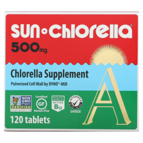 Thực phẩm bổ sung Sun Chlorella Chlorella 500 mg 120 Tablets 029918015111