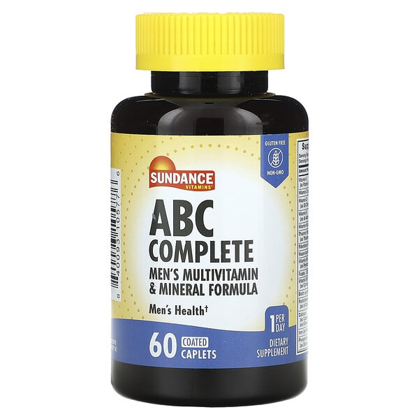 Sundance Vitamins ABC Complete Men's Multivitamin & Mineral Formula 60 viên 840093105776